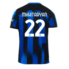 Inter Milan Henrikh Mkhitaryan #22 Koszulka Podstawowych 2023-24 Krótki Rękaw